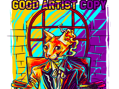 Cat Good Artist Copy Design