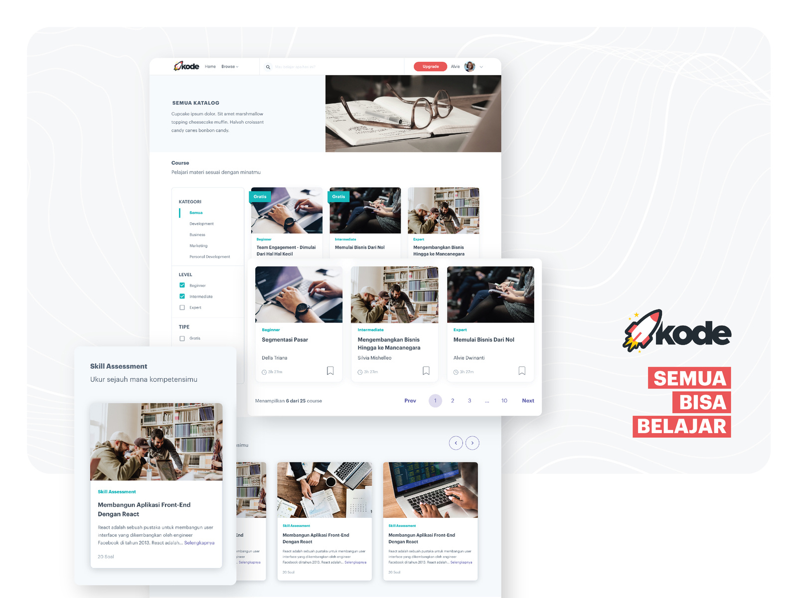 E learning Course Catalog KODE Website for Student by mutialhanan on E learning Course Catalog KODE Website for Student by mutialhanan on