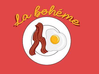 La Bohéme branding design graphic design illustration logo typography vector