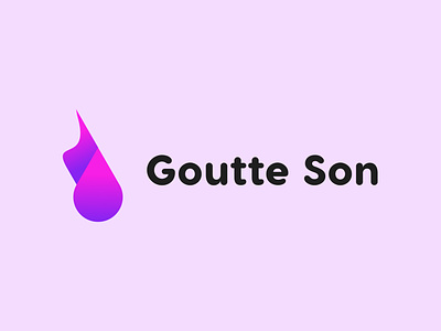 goutte son branding design graphic design illustration logo typography vector