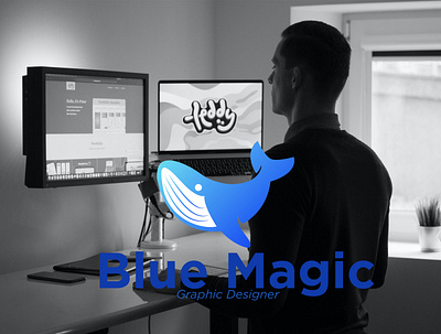Blue Magic branding design graphic design illustration logo typography vector