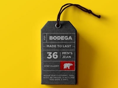 Bodega Tag bodegaknows branding grid layout logo typography