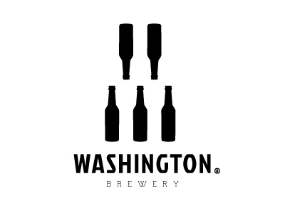 Washington Brewery beer brewery illustration logo typography