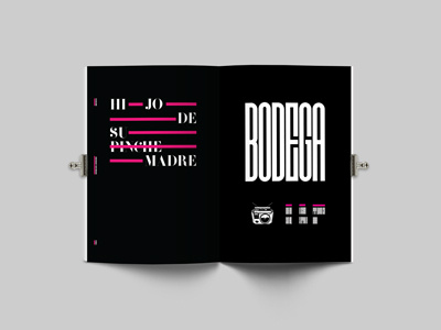 Bodega spread grid layout typography