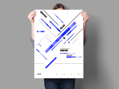 Be a Good One dutch grid layout swiss typography