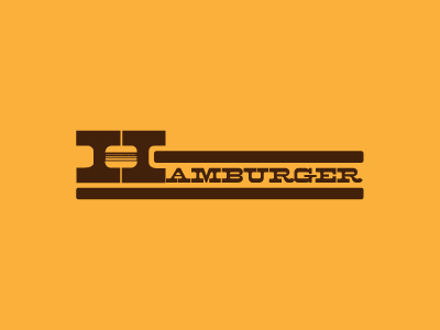 Hamburger font logo typography