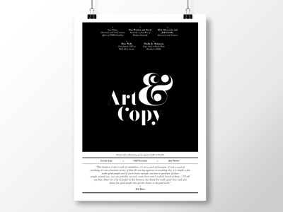 Art & Copy dutch grid layout swiss typography