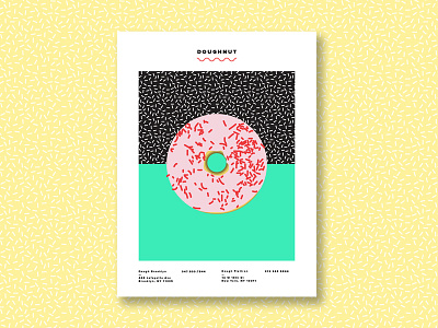 Dough-Doughnut color doughnut fun poster sprinkles
