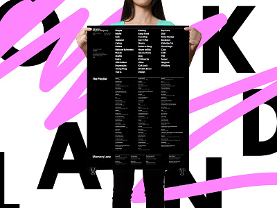 For the funk of M & E black grid layout poster simple swiss