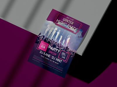 Modern Club Party:- Poster Design Template