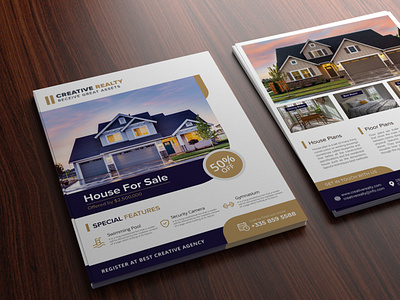 Real Estate Builder:- Double Side Brochure Design