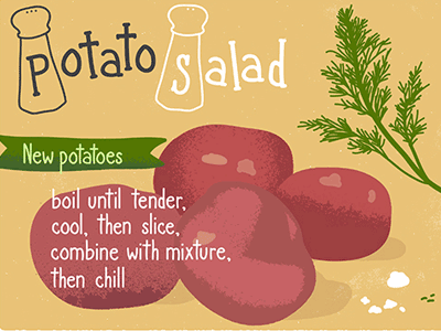 Dill Potato Salad recipe editorial food potato recipe