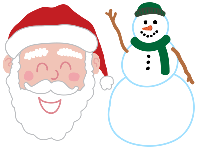 Santa Smiles Sticker Pack app christmas holiday santa snowman