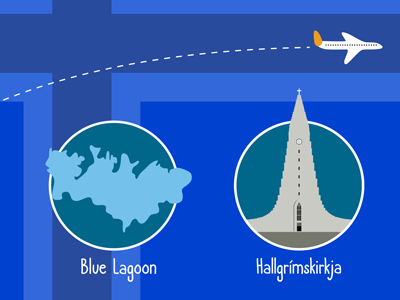 Iceland Map Illustration