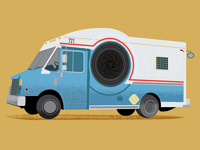 USPS Truck from Ready Player One auto digital editorial gunters illustration movie oasis ready player one rp1 texture truck vector