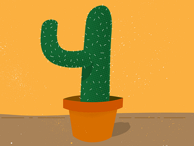 Howdy, Pardner! cactus illustration phillustrations plant texture vector