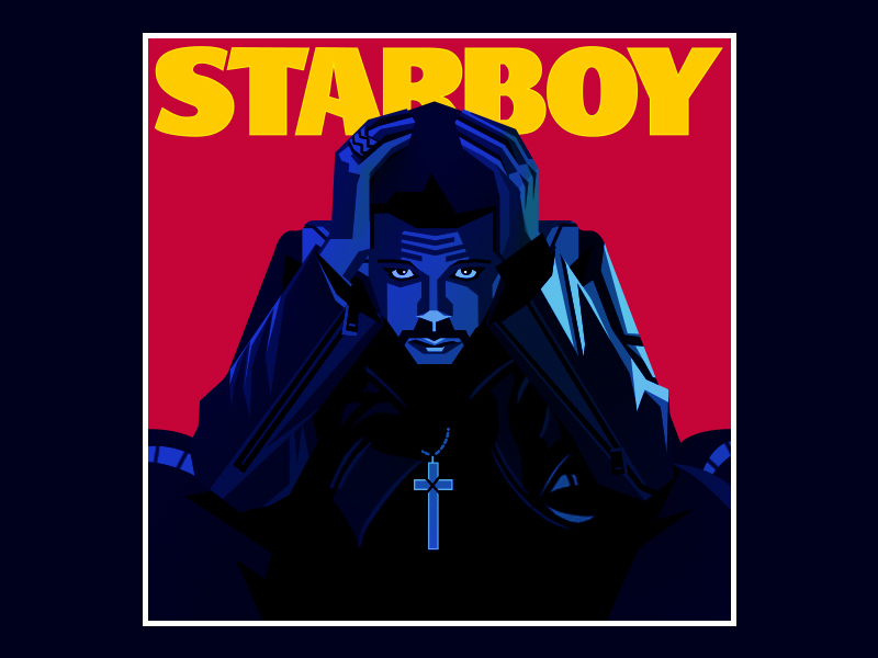 the weekend starboy font