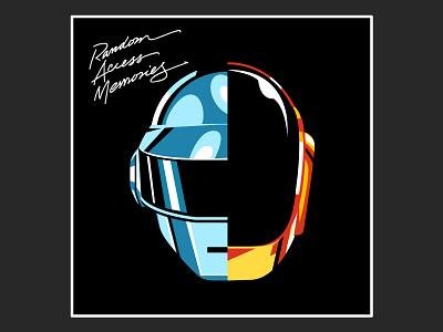 Daft Punk cd daft punk illustration random access memories 蠢朋克