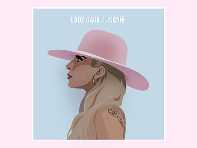 Lady Gaga cd illustration joanne lady gaga