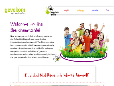 Kinder Garten Website beautiful we design best design frontend design ui web design