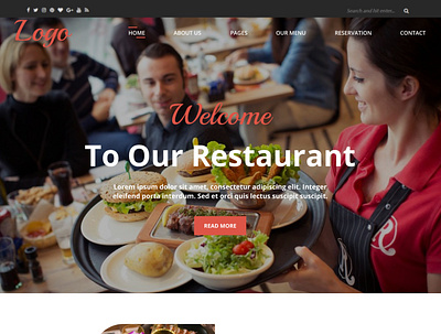 Restaurant Website Design beautiful we design design frontend design ui web design