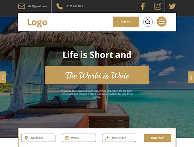 Travel Website beautiful we design design frontend design ui web design