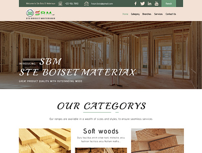 Wood Selling Website beautiful we design design frontend design html ui web design wordpress