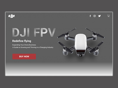 Drone Homepage Banner Design