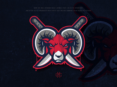 Ram design esport gaming graphic design icon illustration logo ram sheep sport vector