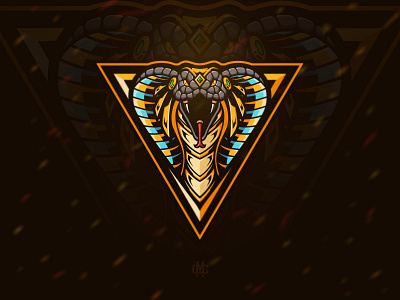 Anubis King Cobra design esport gaming graphic design illustration logo vector