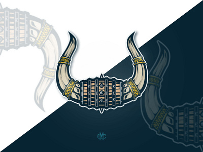 Vikings horn barrel barrel beer beverages design esport gaming graphic design hops illustration liquor logo vector