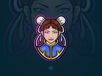 Chun Lee character design esport fanart gaming graphic design illustration logo mascot street fighter vector