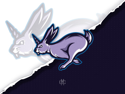 Running unicorn bunny bunny design esport fast gaming graphic design hare illustration logo speed sport vector