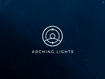 Arching Lights arch arching brand identity light logo planet space star