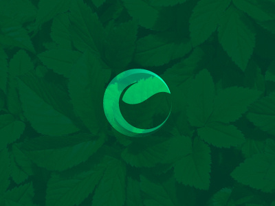Eco brand e eco friendly green identity leaf logo plant simple