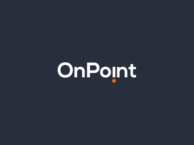 On Point brand clever identity internet logo on point simple smart