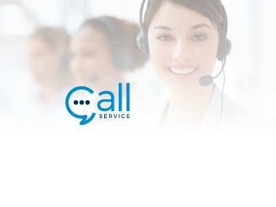 Call Service brand branding call chat customer identity logo service talk voice