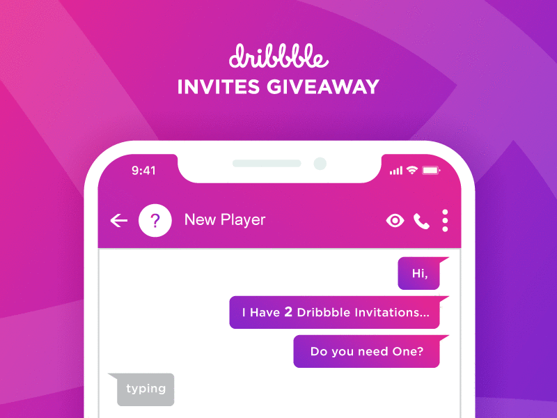 Dribbble invites draft dribbble follow like get invite invitation mobile player ui ux web design
