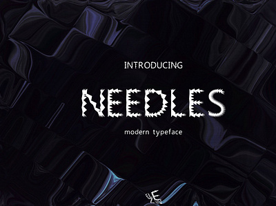 Needles font regular branding creative design font futuristic illustration logo modern sans typography vector