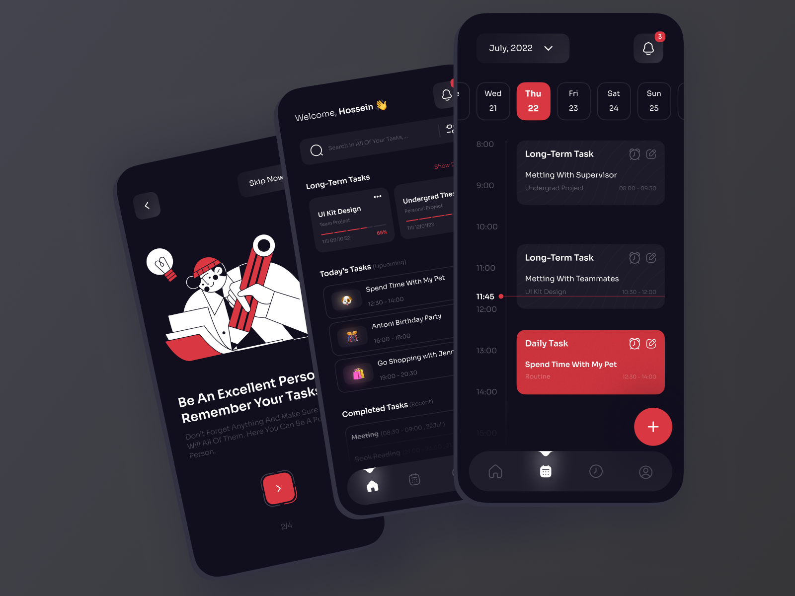 To-do App by Hossein Khaleghi for Pela Design on Dribbble