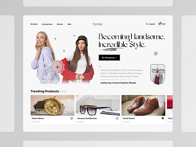 Fashion e-commerce landing page