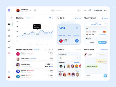 Financial Dashboard - Light mode🌝 analytics banking banking dashboard cards crypto dashboard design finance financial financial dashboard mesh gradient minimal payments statistics transactions ui ux web design webapp