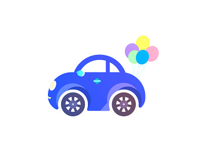 CAR ICON ai appicon balloon car icon photoshop