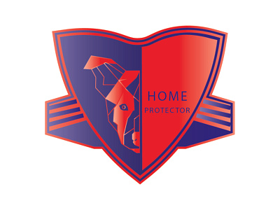 Home Protector logo adobe illustrator branding design logo logo design mascot logo shield logo vector