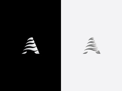 A + wind font create logo logo branding