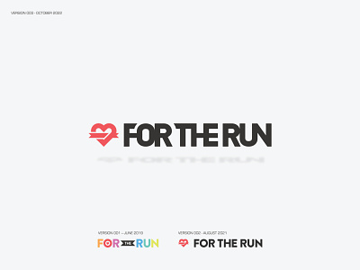 For the Run - Brand Refresh V3 apparel atheltic brand athletics brand brand refresh clothing brand design logo rebrand run runners running typography vector