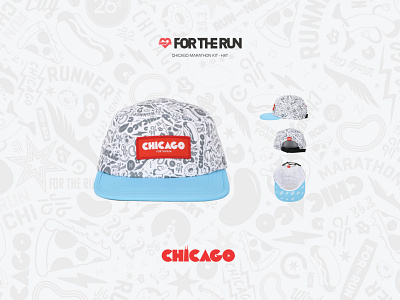For the Run / Chicago Kit + Hat 26.2 apparel atheltic brand athletics brand chicago chicagomarathon clothing brand design illustration marathon run running