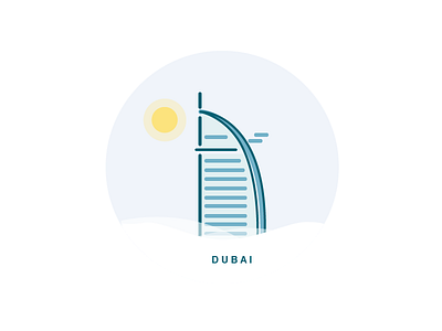 Dubai - Boiling city dubai hot illustration sunny weather