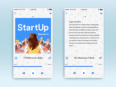 Podcast App 009 app dailyui interface mobile play podcast startup ui volume
