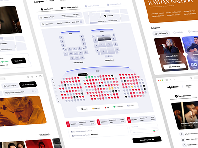 Honarticket - Tickets for Music Concerts & Art Events art artist cinema concert event festival film glass glassmorphism liveperformance movie music musicplayer singer theatre ticket tickets ui ux website